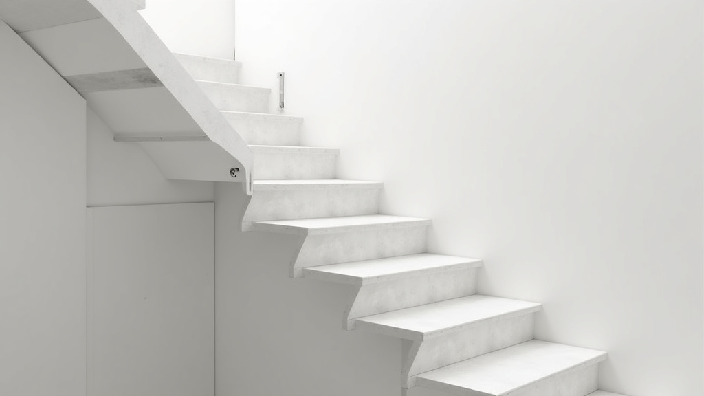 Monte-escalier droit installé sur un escalier droit à Auzat-la-Combelle