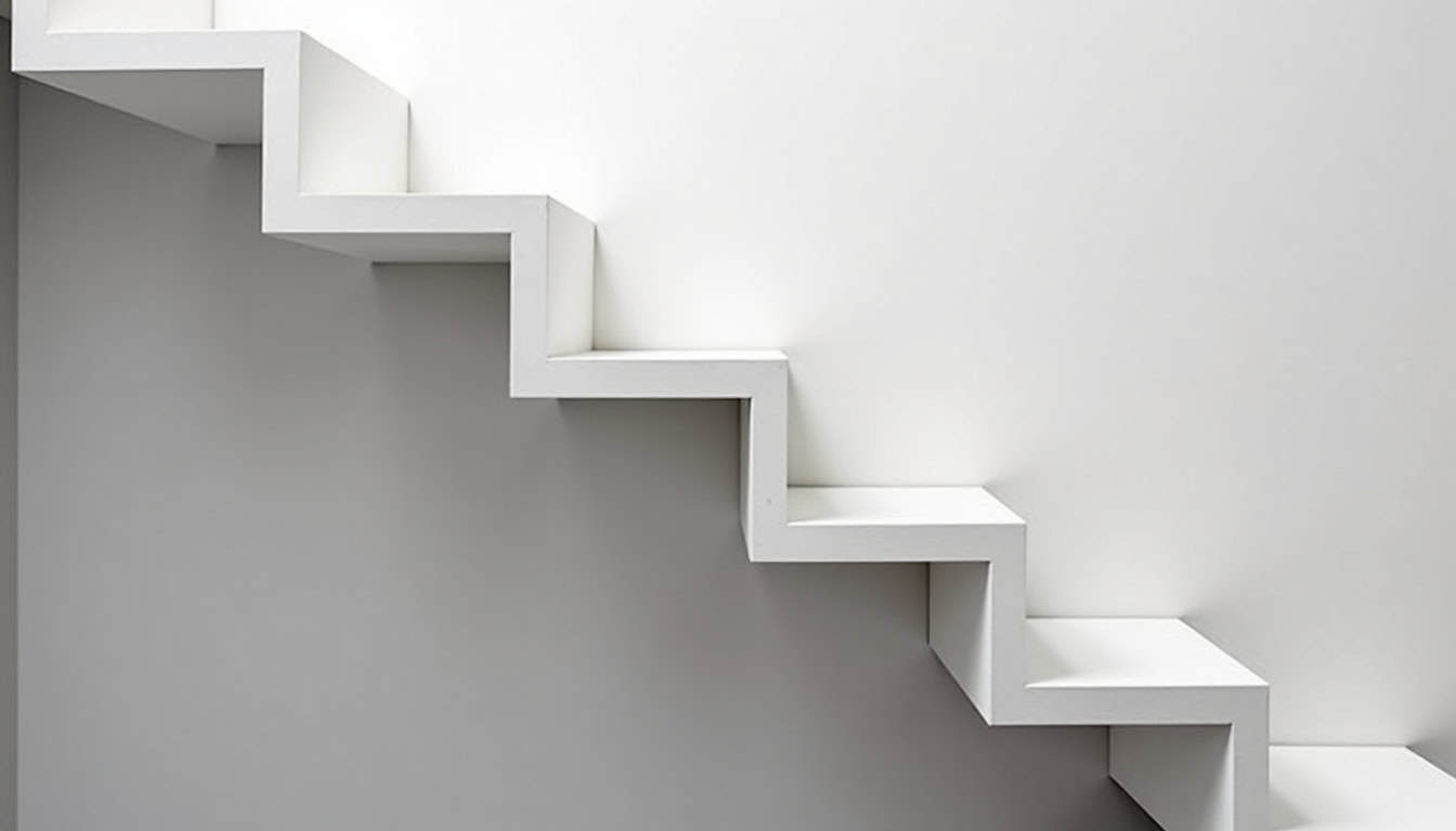 Monte-escalier droit installé sur un escalier droit à Dolus-d