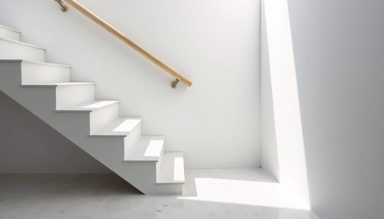 Monte-escalier droit installé sur un escalier droit à Langeais