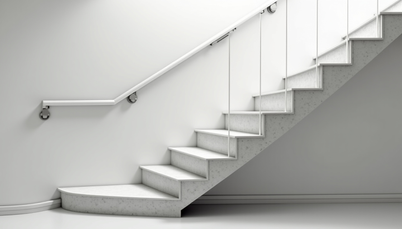 Monte-escalier droit installé sur un escalier droit à Louvroil