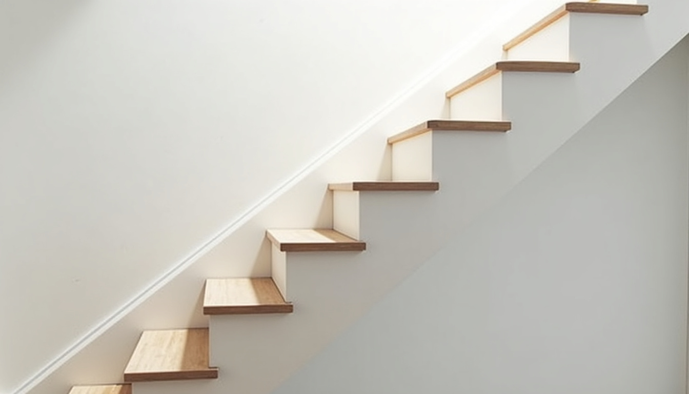 Monte-escalier droit installé sur un escalier droit dans une maison à Vire Normandie