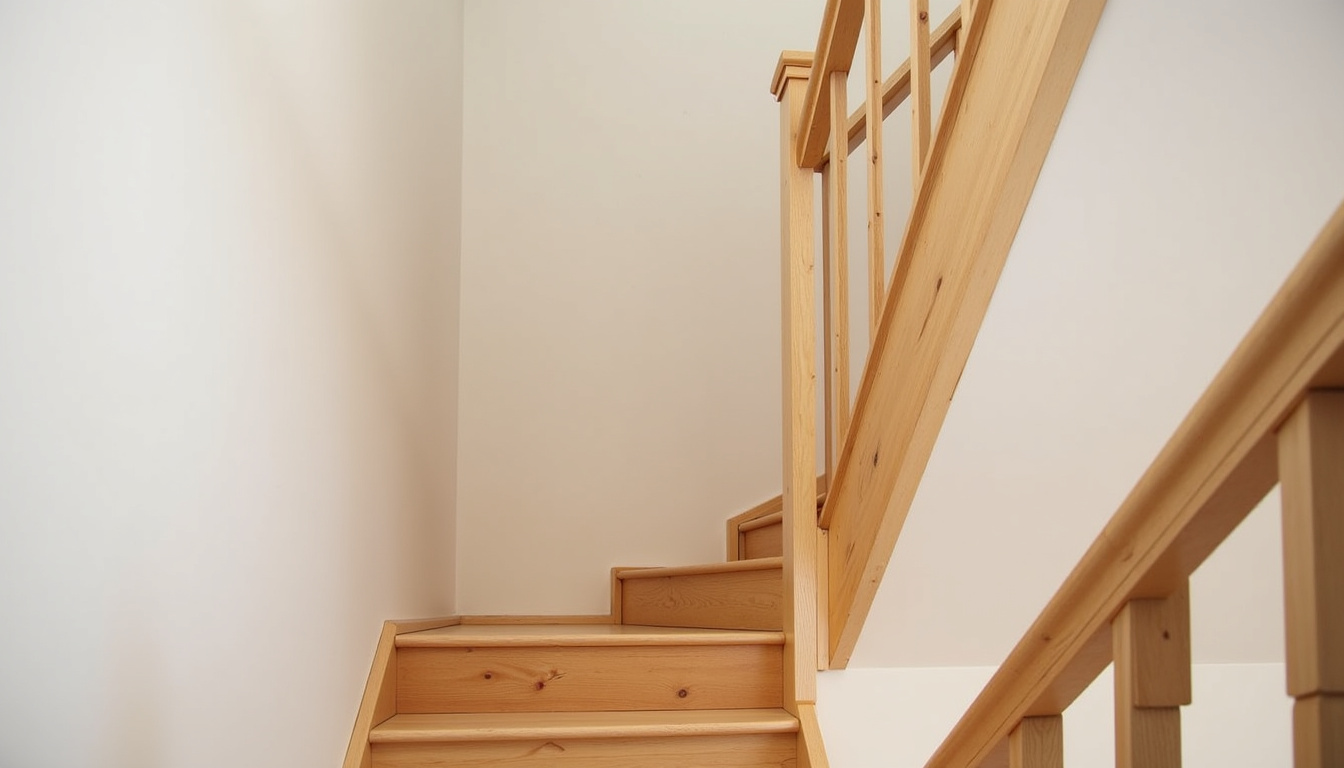 Monte-escalier droit installé sur un escalier en bois dans une maison à Latillé