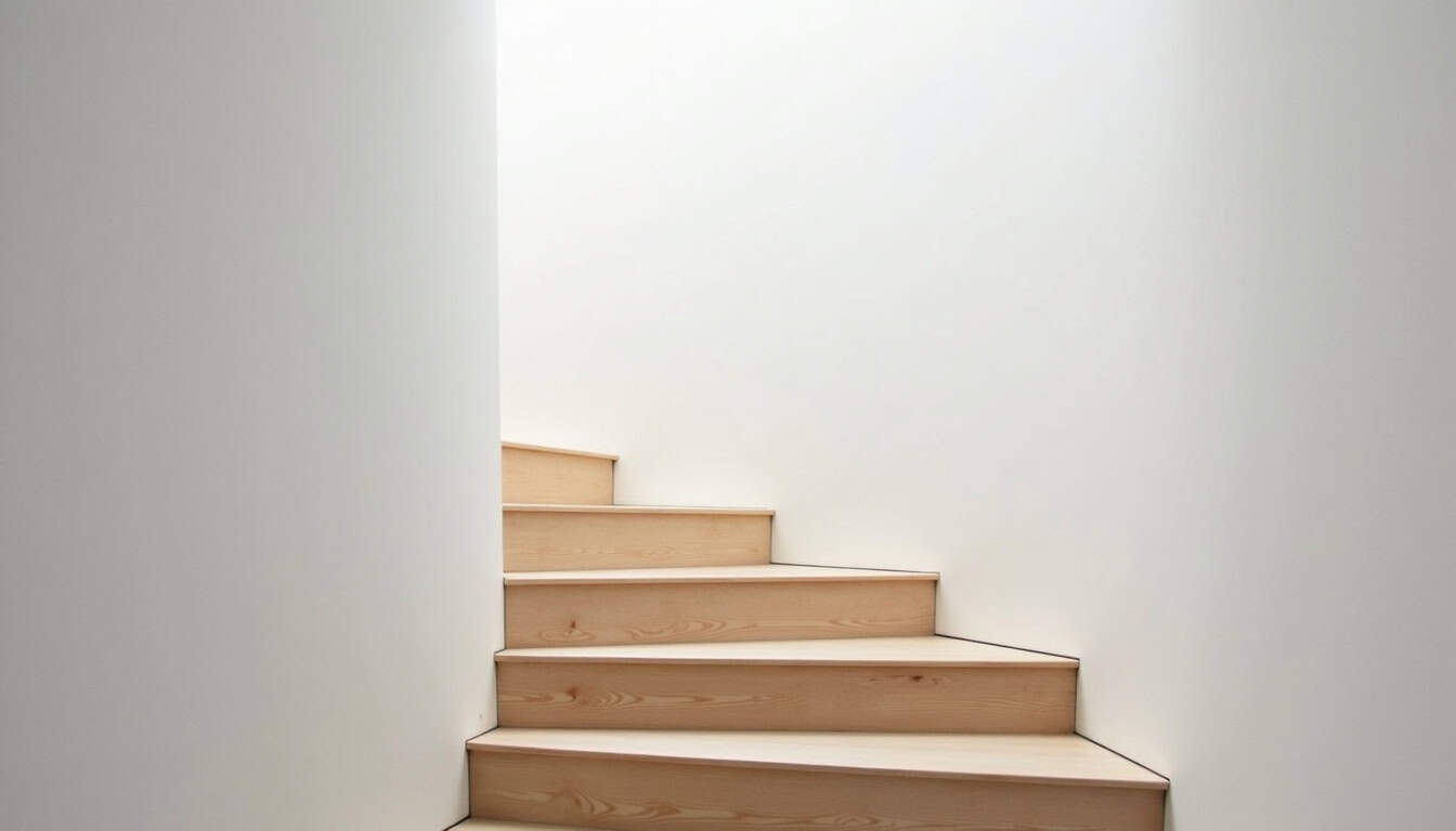 Monte-escalier droit installé sur un escalier intérieur à Ébreuil