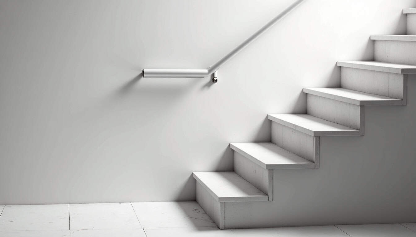 Monte-escalier droit installé sur un escalier linéaire à Mionnay