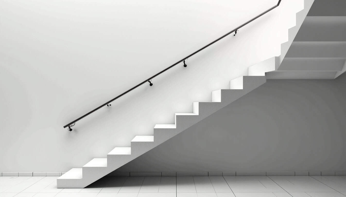 Monte-escalier droit installé sur un escalier linéaire à Val-de-Reuil