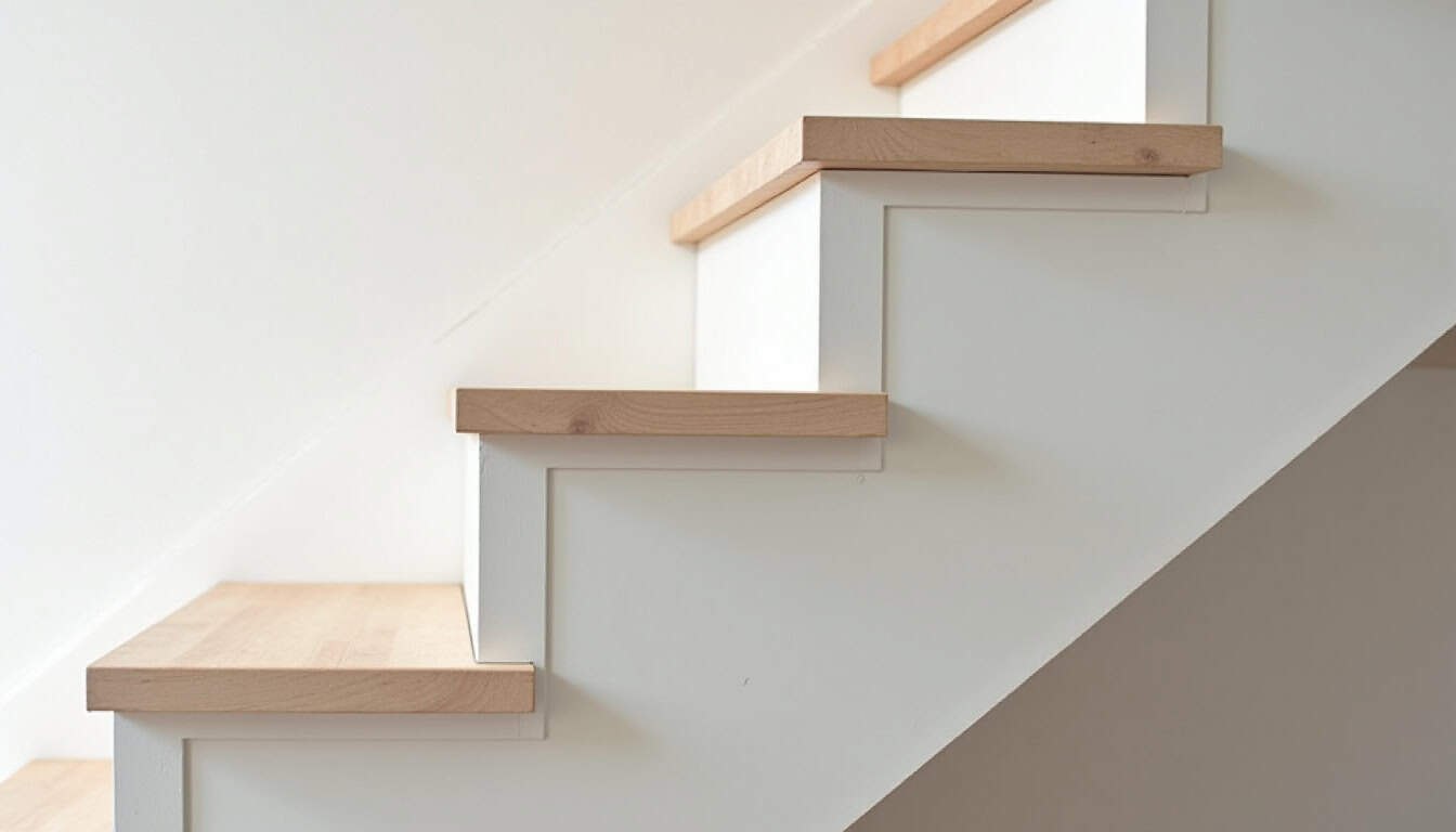 Monte-escalier droit installé sur un escalier linéaire dans une maison à Senonches