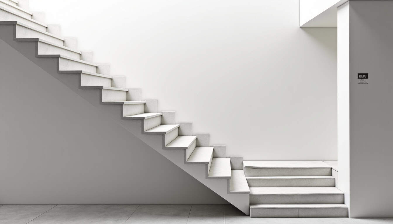 Monte-escalier droit installé sur un escalier rectiligne à Airaines