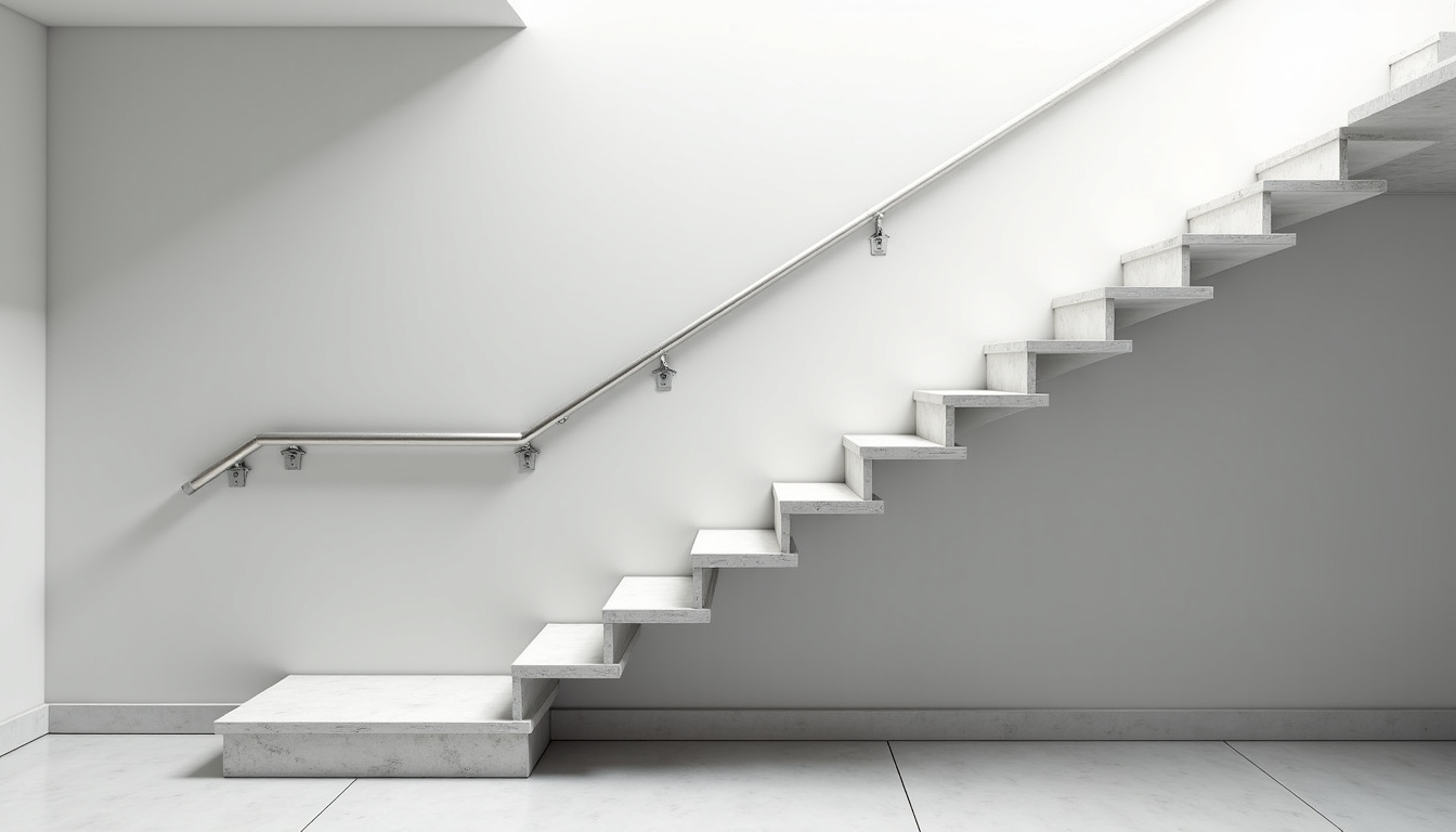 Monte-escalier droit installé sur un escalier rectiligne à Gouy-sous-Bellonne