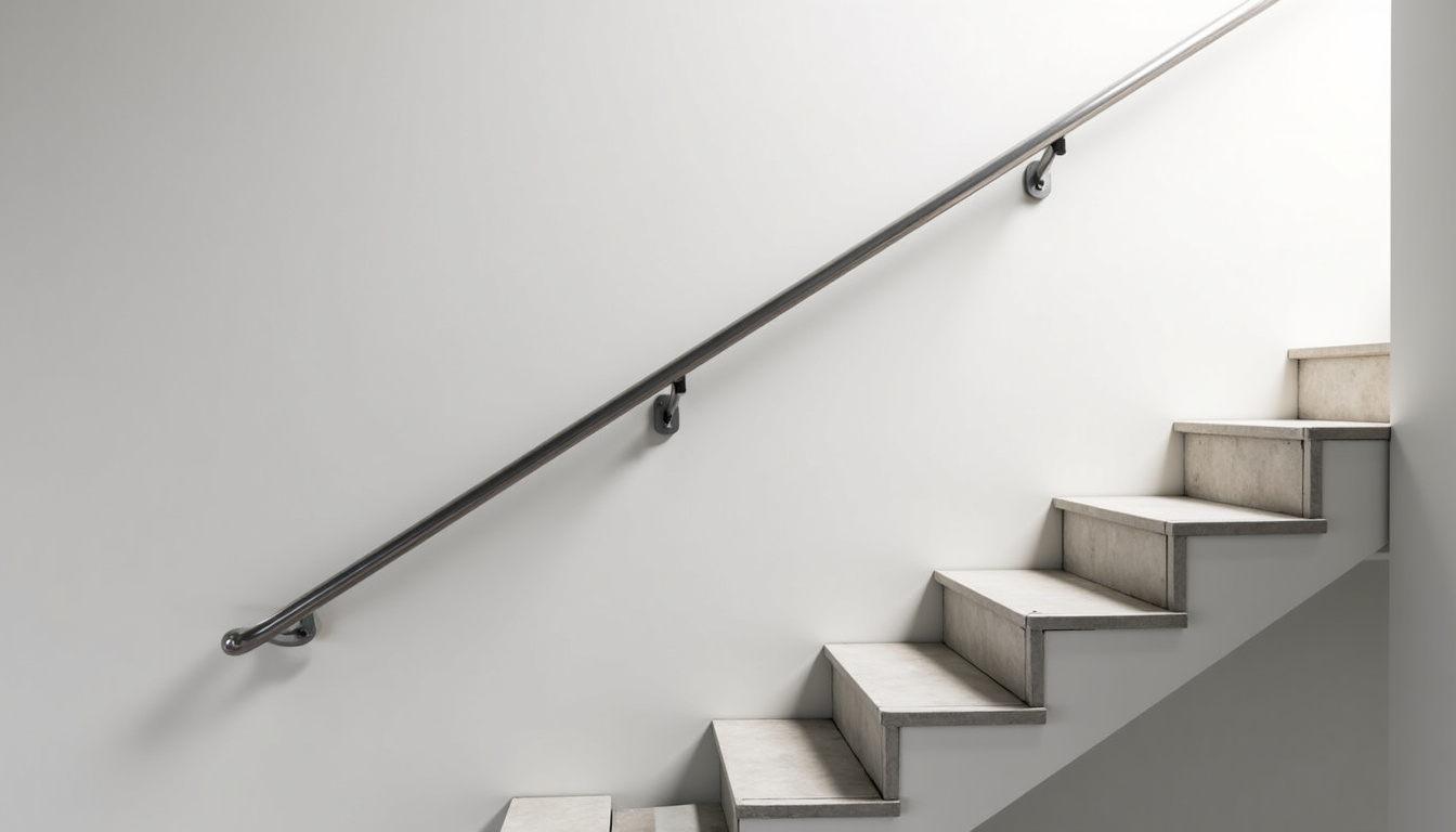 Monte-escalier droit installé sur un escalier rectiligne à La Grand-Croix