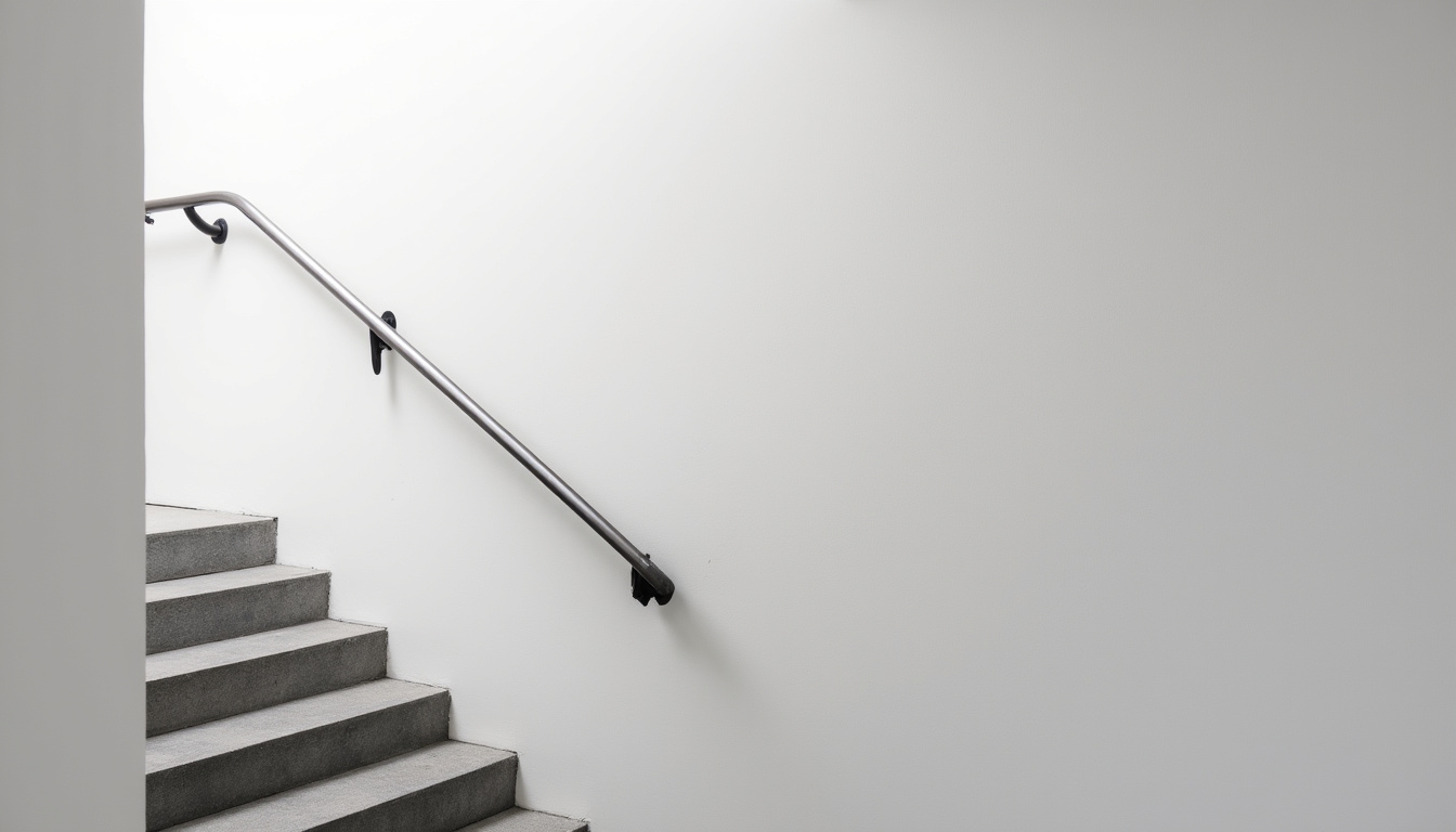 Monte-escalier droit installé sur un escalier rectiligne à Saint-Jeannet