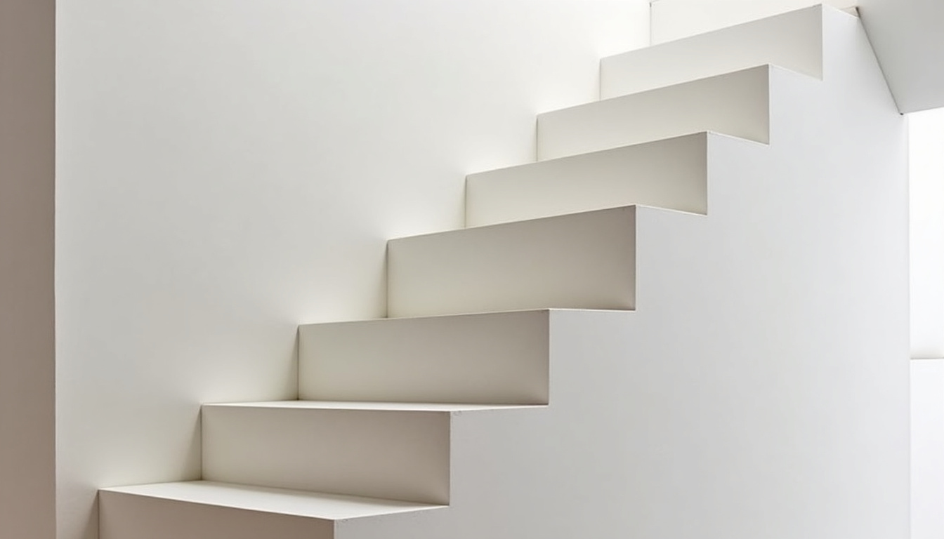 Monte-escalier droit installé sur un escalier rectiligne dans une maison à La Bernardière