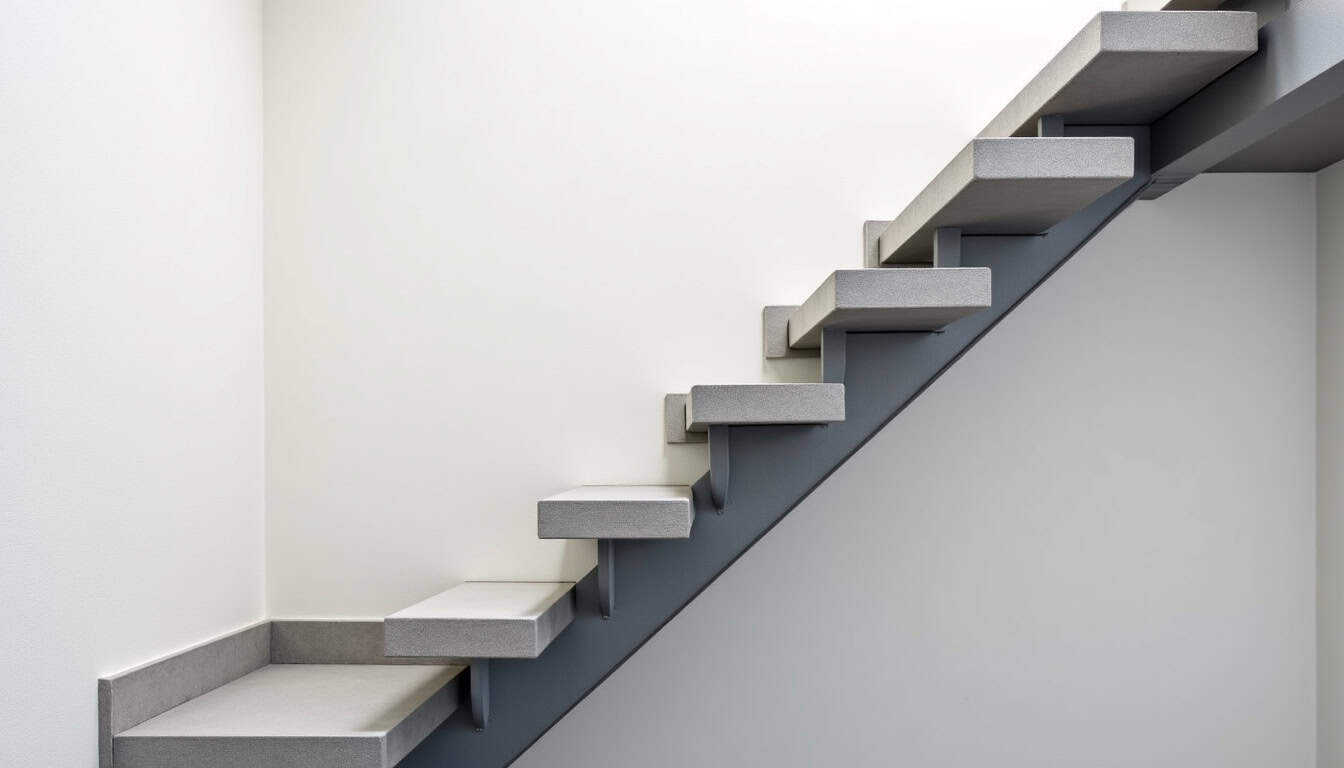 Monte-escalier droit installé sur un escalier simple à Vitry-en-Artois