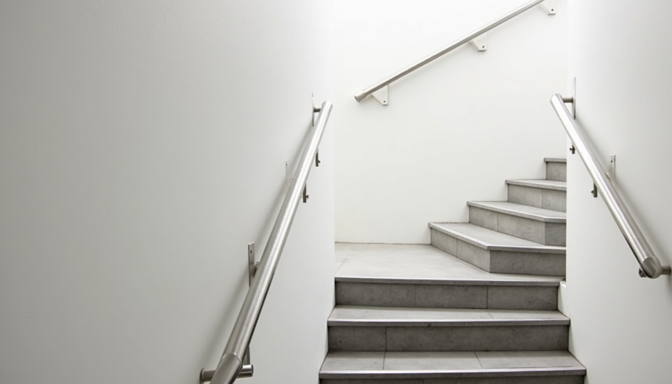 Monte-escalier droit intégré dans un escalier intérieur à Nomain