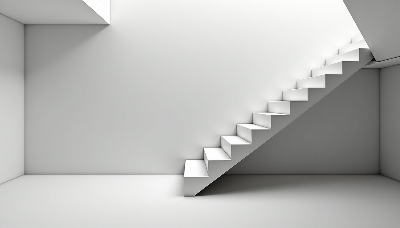 Monte-escalier en colimaçon installé à l