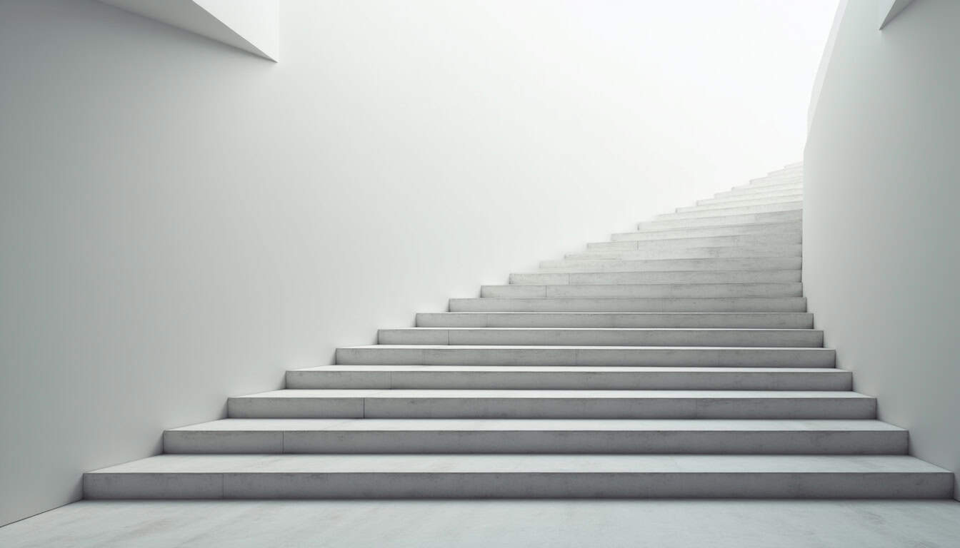 Monte-escalier en cours d