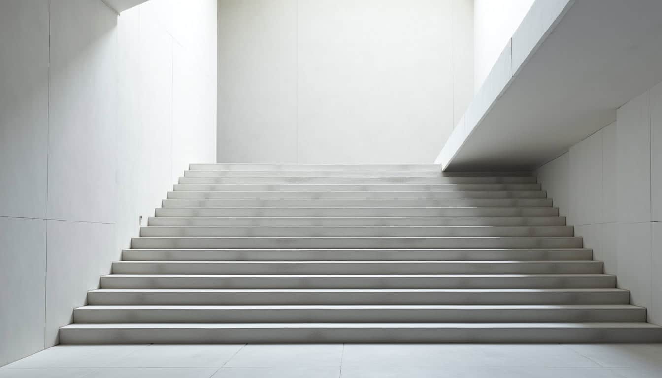 Monte-escalier en cours d