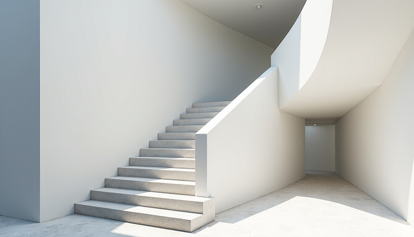 Monte-escalier extérieur en cours d