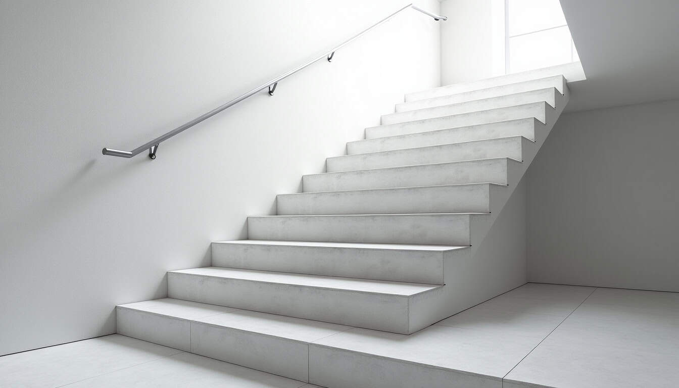 Monte-escalier extérieur en cours d