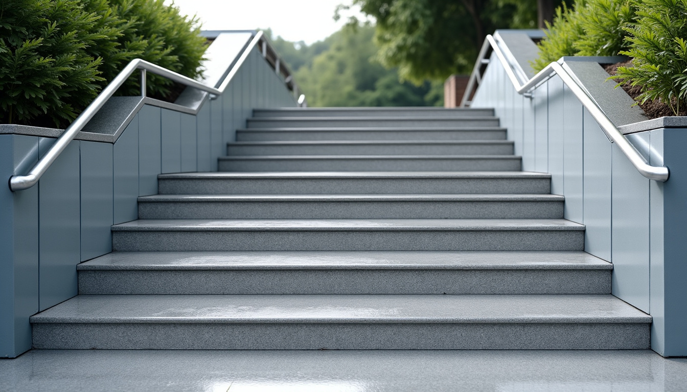Monte-escalier extérieur fonctionnant par temps de pluie à Cadaujac