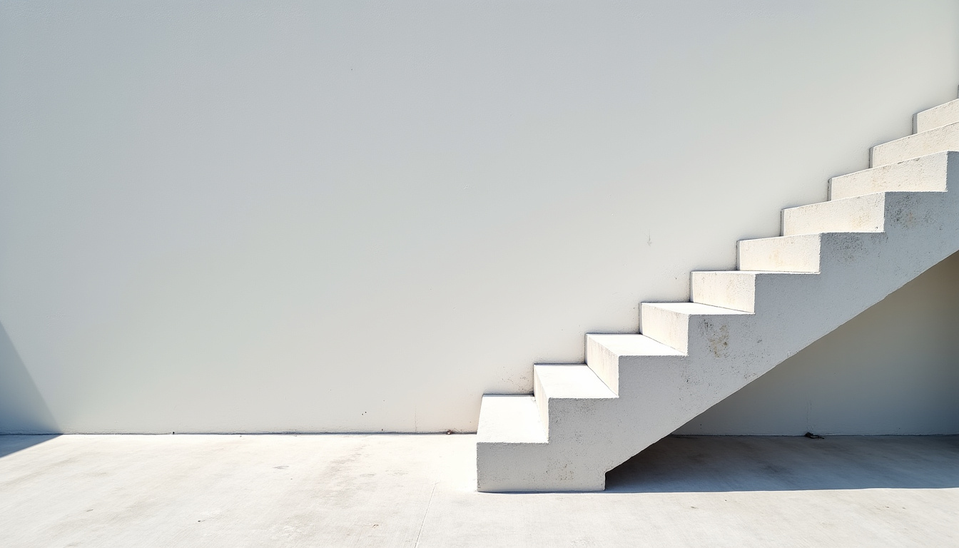 Monte-escalier extérieur fonctionnant par temps ensoleillé