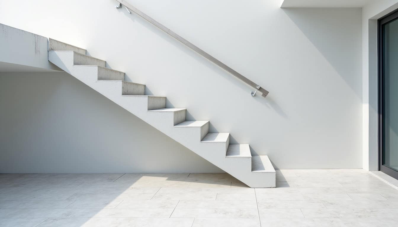 Monte-escalier extérieur installé à Llupia, adapté aux conditions météorologiques locales