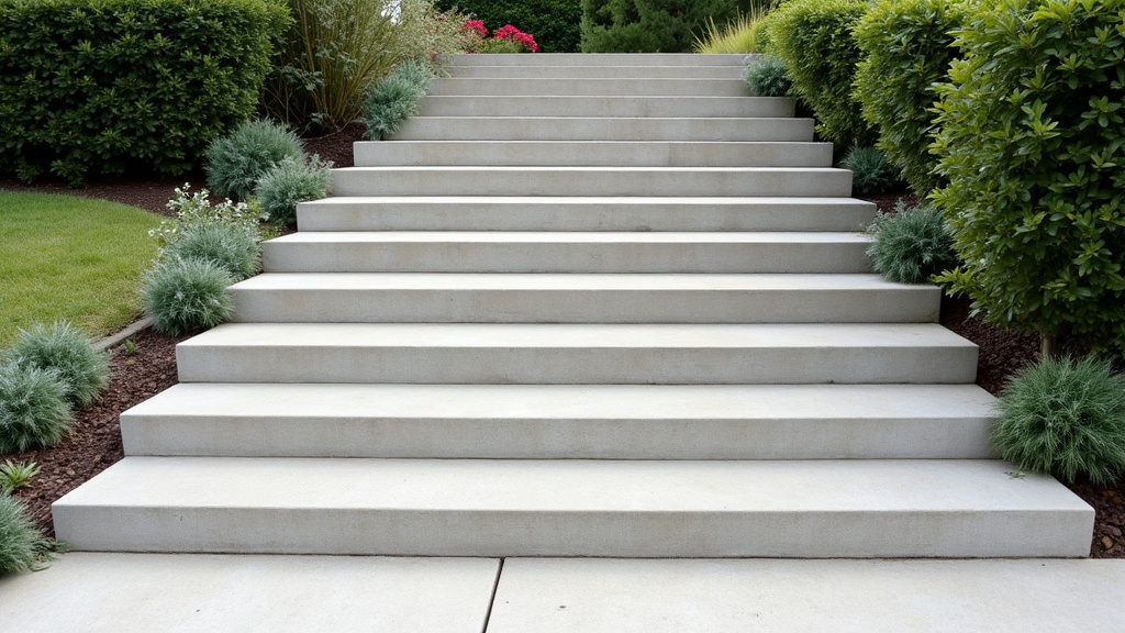 Monte-escalier extérieur installé à Lodève pour accès au jardin