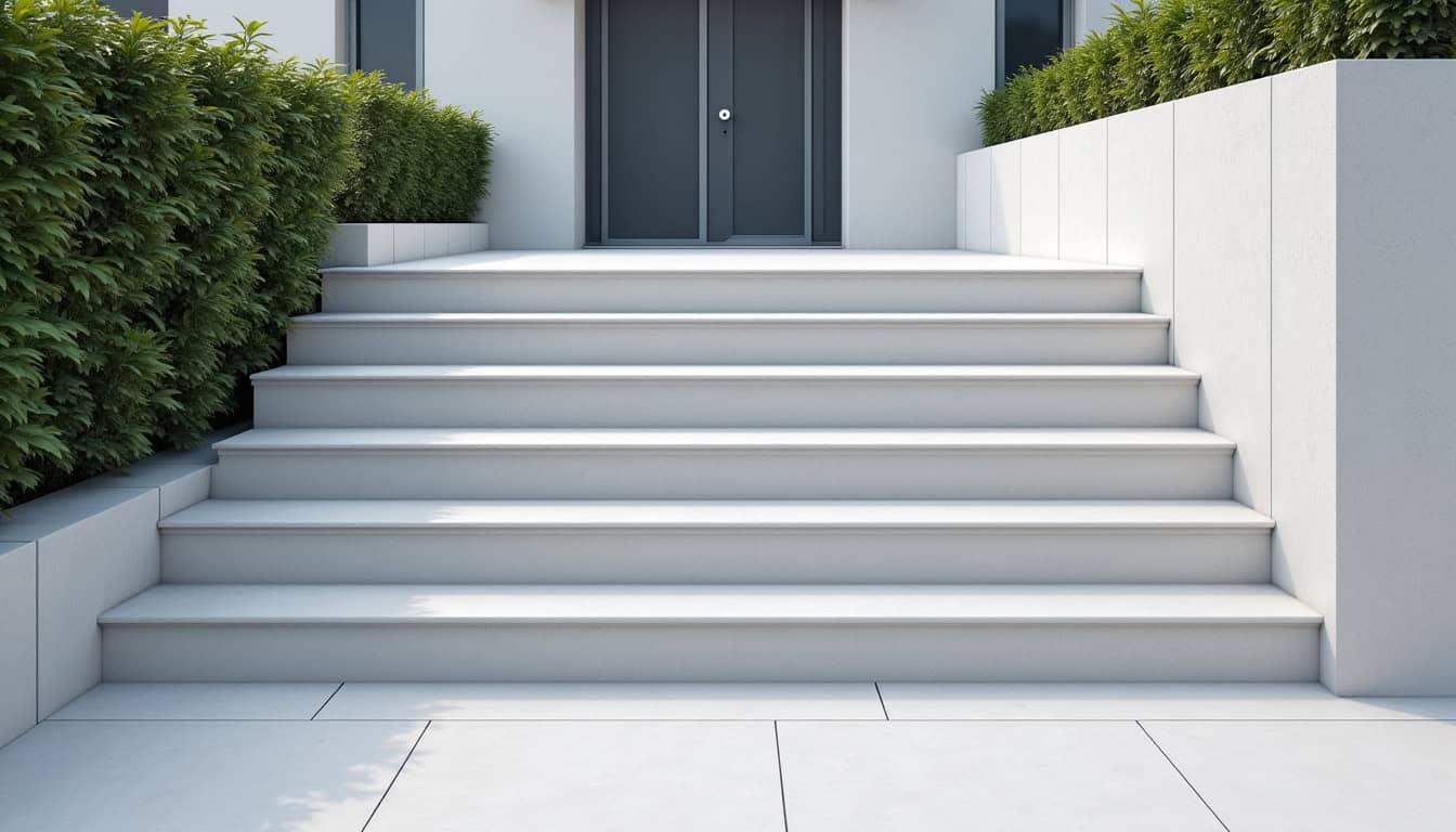 Monte-escalier extérieur installé à Russ, résistant aux intempéries