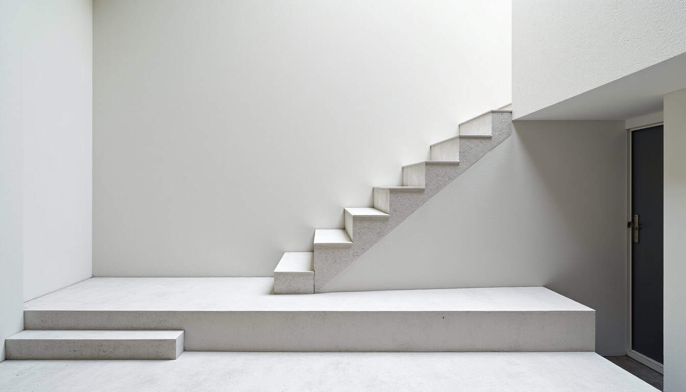 Monte-escalier extérieur installé dans une résidence de Gentilly, en cours de fonctionnement