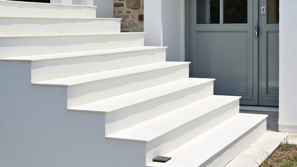 Monte-escalier extérieur installé devant une habitation à Clérieux