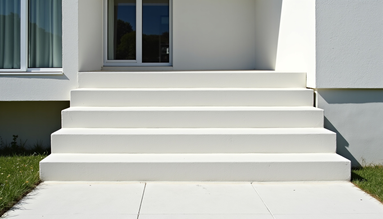 Monte-escalier extérieur installé devant une maison à Village-Neuf, résistant aux intempéries