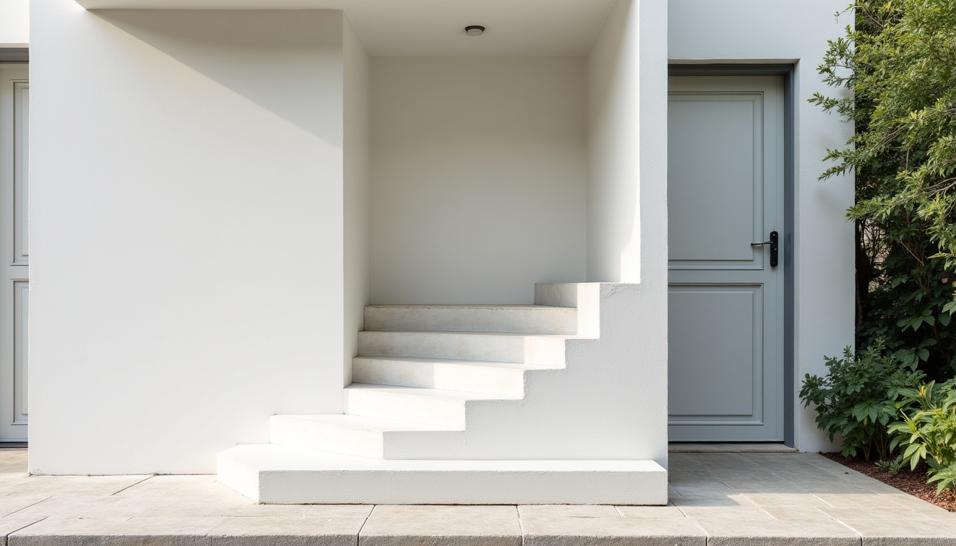 Monte-escalier extérieur installé devant une maison traditionnelle à Saint-Clément-de-la-Place