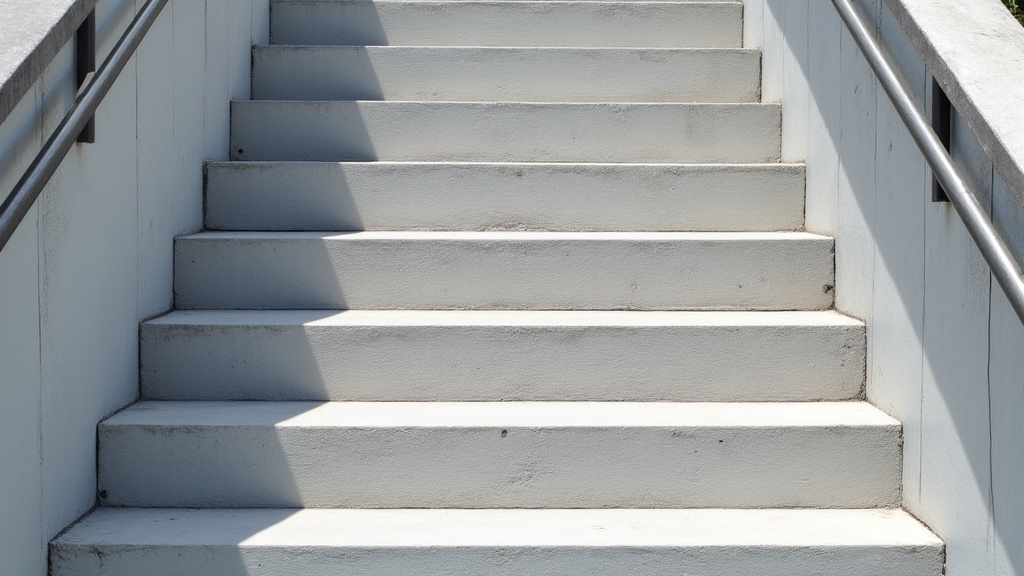 Monte-escalier extérieur installé sur un escalier en béton à Choisy-le-Roi, fonctionnant par temps pluvieux