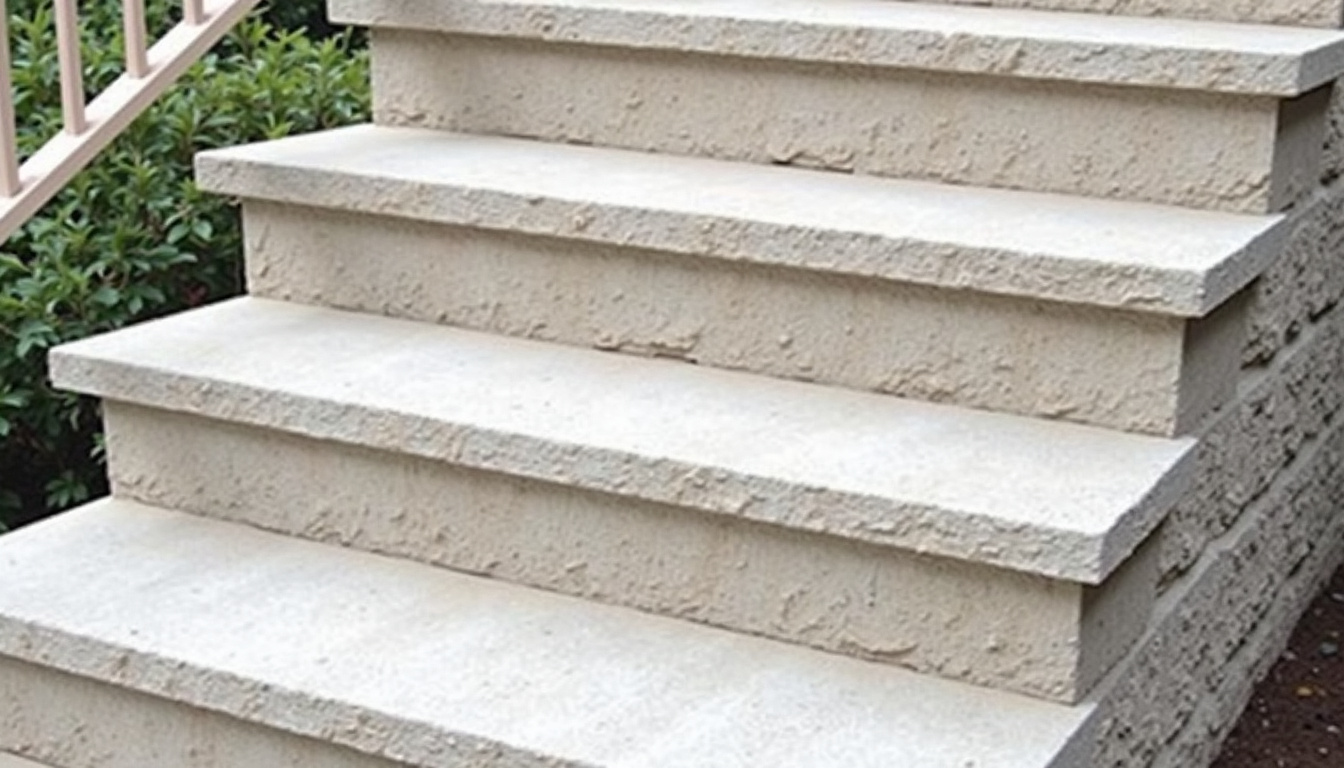 Monte-escalier extérieur installé sur un escalier en pierre à Rives Dervoises, résistant aux intempéries