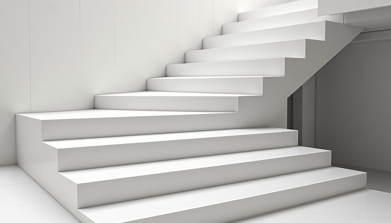 Monte-escalier extérieur installé sur un escalier menant à une terrasse à Saint-Agathon