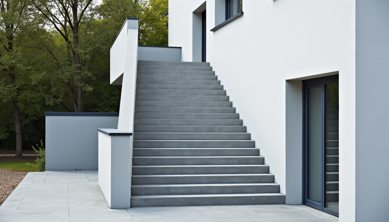 Monte-escalier extérieur installé sur un perron à Fouquières-lès-Béthune, fonctionnant par temps de pluie