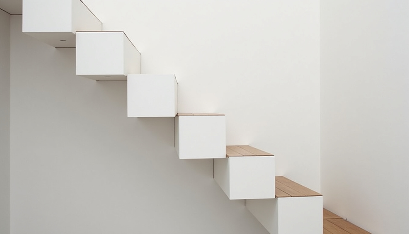 Monte-escalier installé dans un escalier intérieur à La Voulte-sur-Rhône