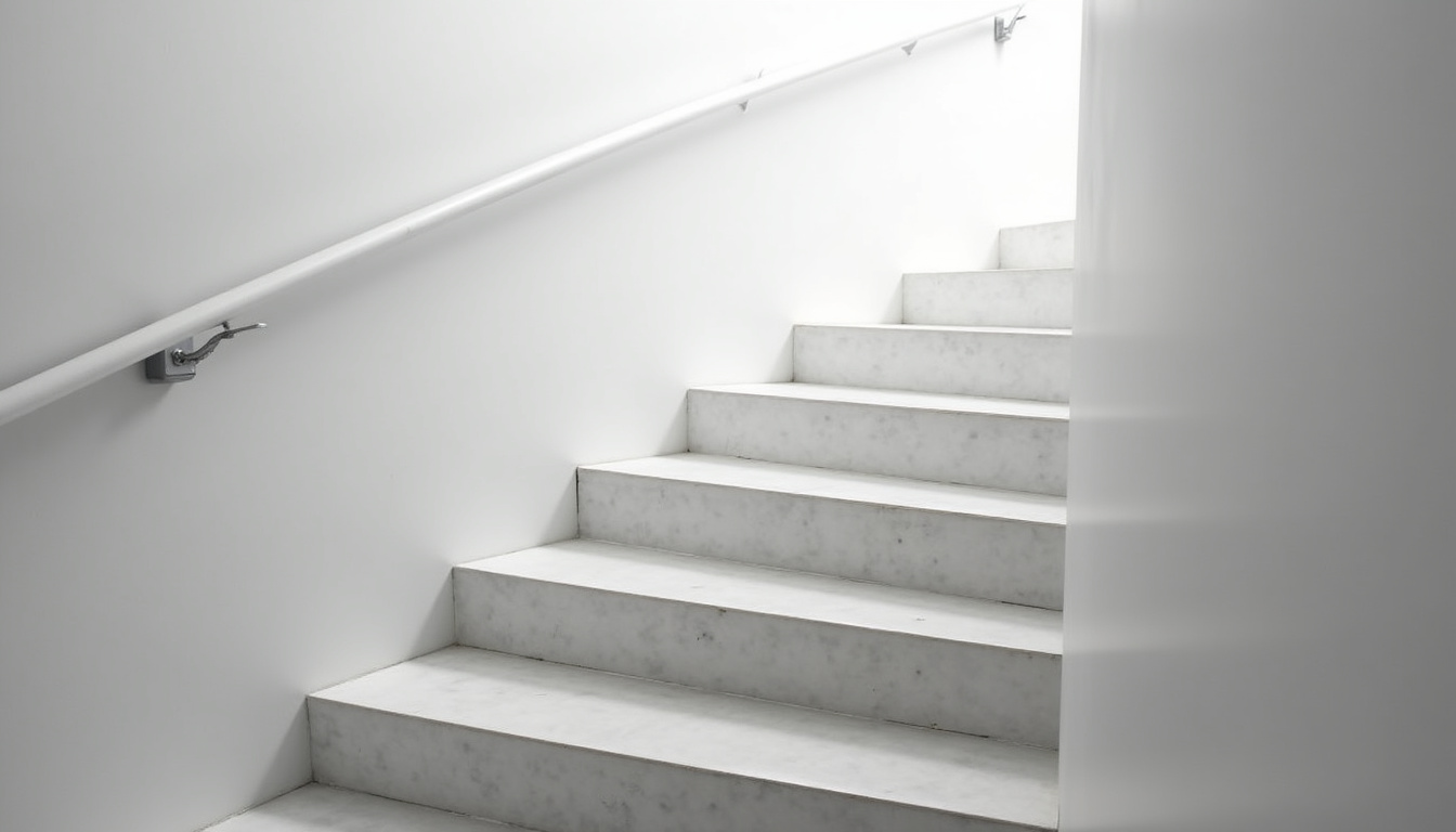 Monte-escalier installé dans un escalier très étroit à Montalieu-Vercieu