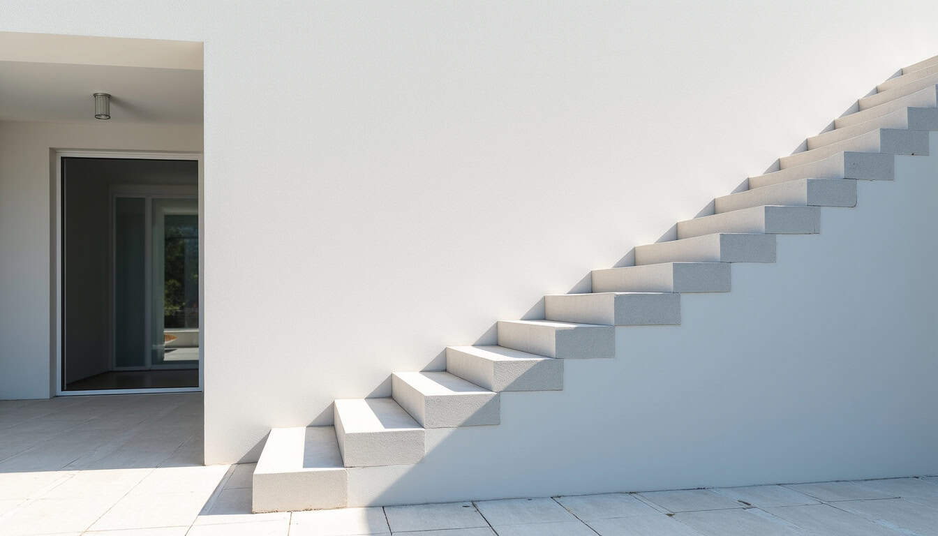 Monte-escalier installé en extérieur à Rives-du-Couesnon