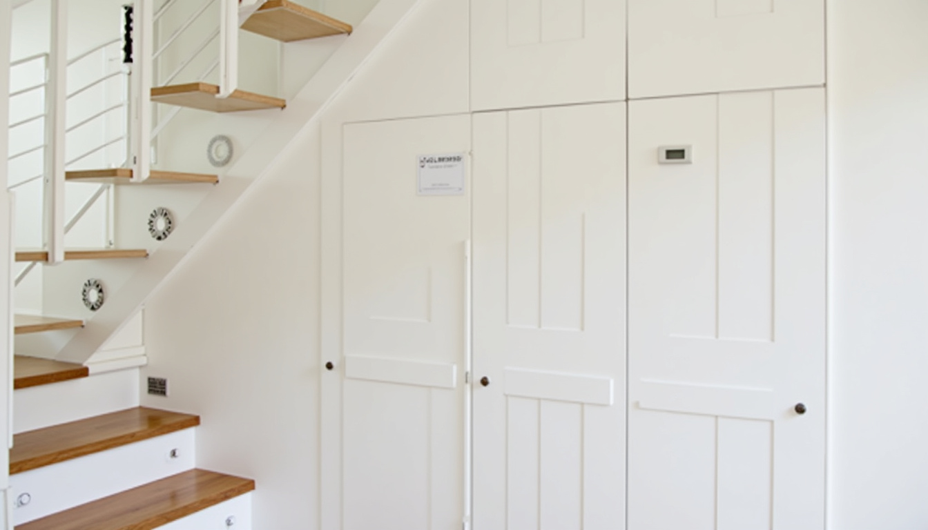 Monte-escalier installé et fonctionnel dans une maison à Malansac