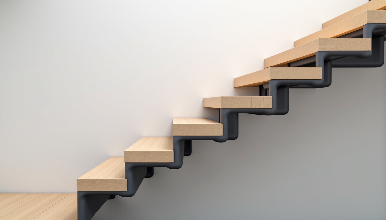 Monte-escalier installé sur un escalier droit à Lorris