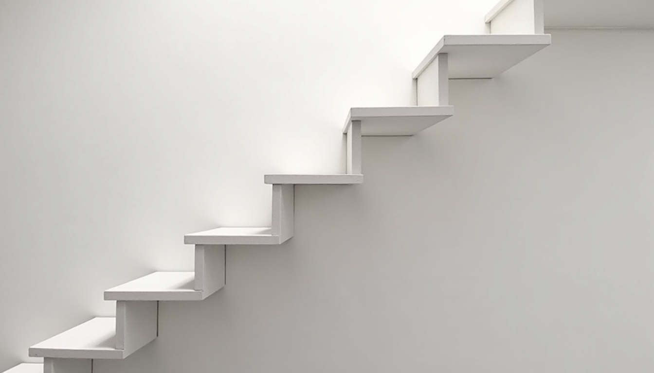 Monte-escalier installé sur un escalier droit dans une maison à Vernantes