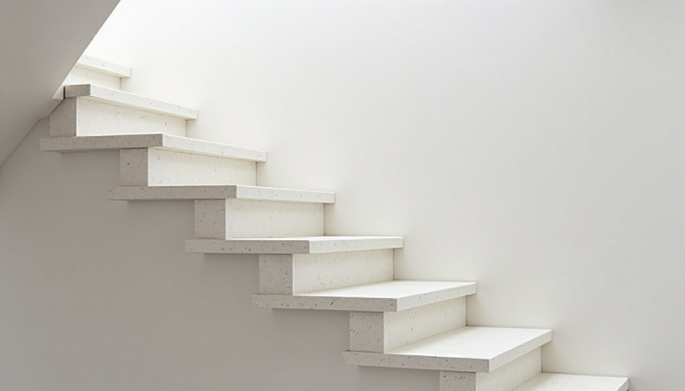 Monte-escalier installé sur un escalier intérieur à Mont-Dore, vue d