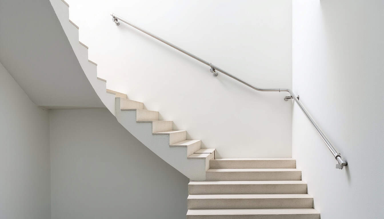 Monte-escalier installé sur un escalier tournant à Romorantin-Lanthenay