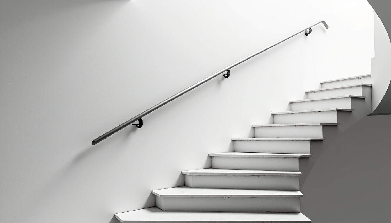 Monte-escalier installé sur un escalier tournant à Saint-Martin-de-Hinx