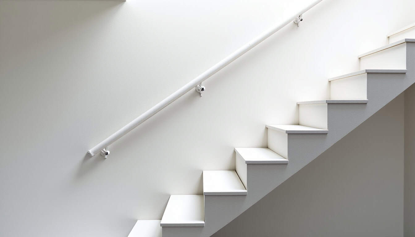 Monte-escalier installé sur un escalier tournant à Salins-les-Bains