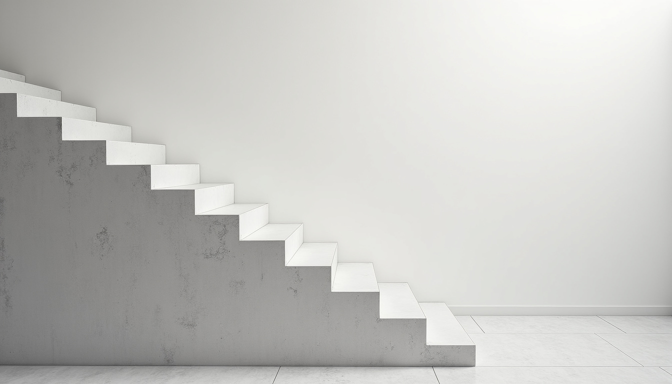 Monte-escalier installé sur un escalier tournant à Taulé