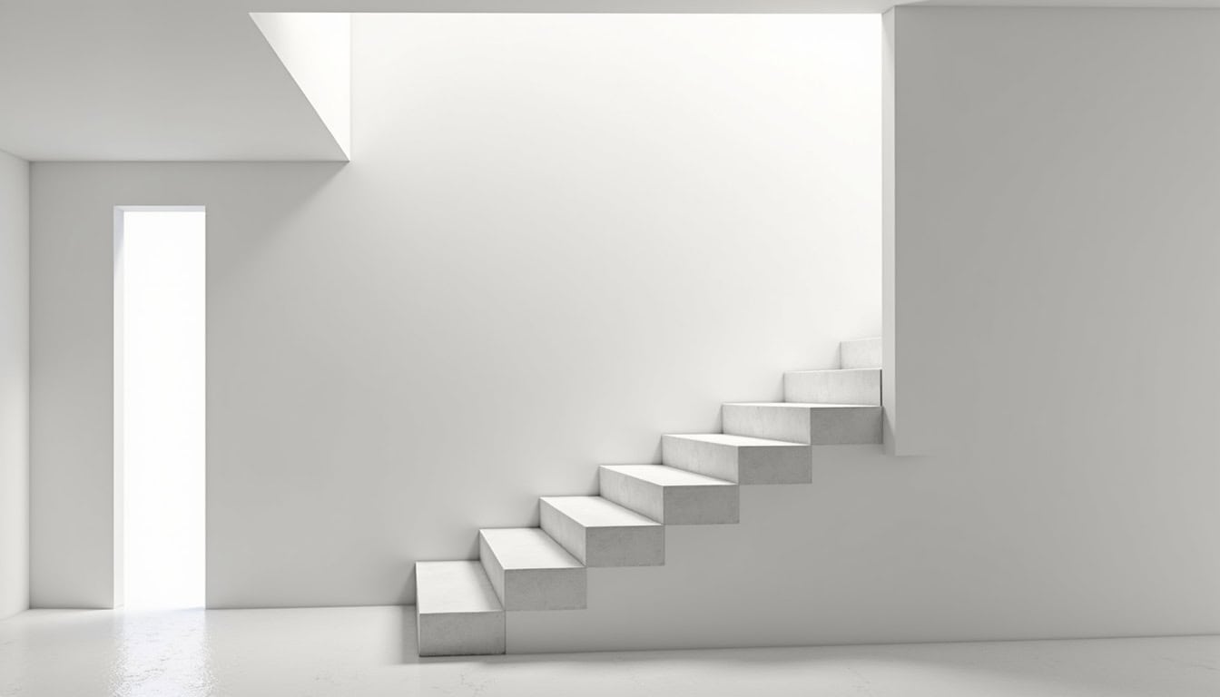 Monte-escalier intégré dans une maison traditionnelle à Plouray