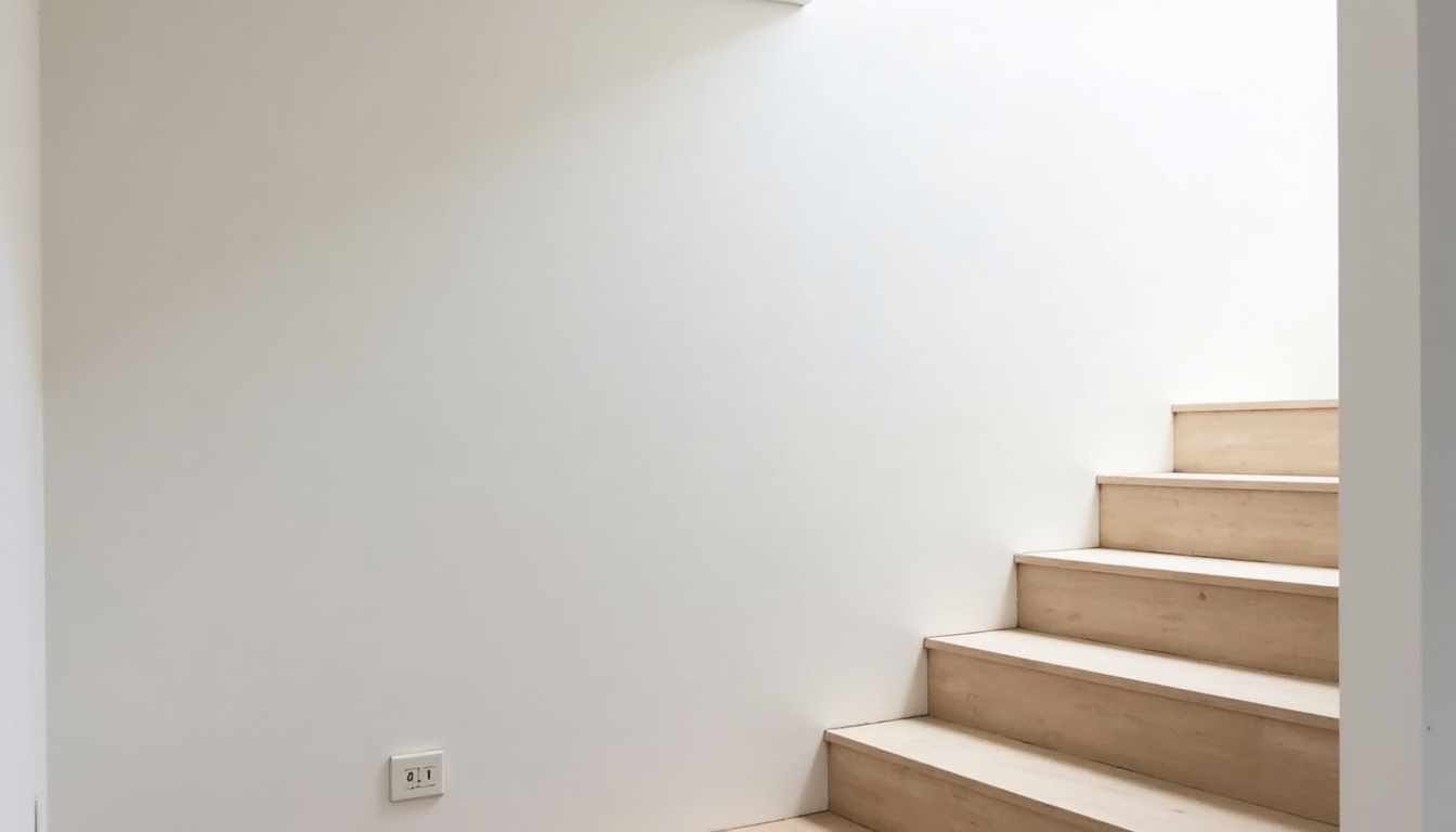 Monte-escalier intérieur droit installé dans une maison à Boissise-la-Bertrand