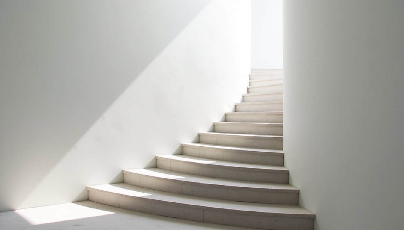 Monte-escalier intérieur en cours d