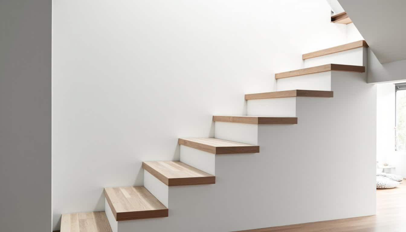 Monte-escalier moderne installé dans une maison typique de Neuilly-sous-Clermont